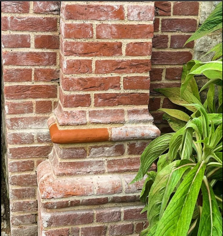 Brick Pier with Moulded Plinth