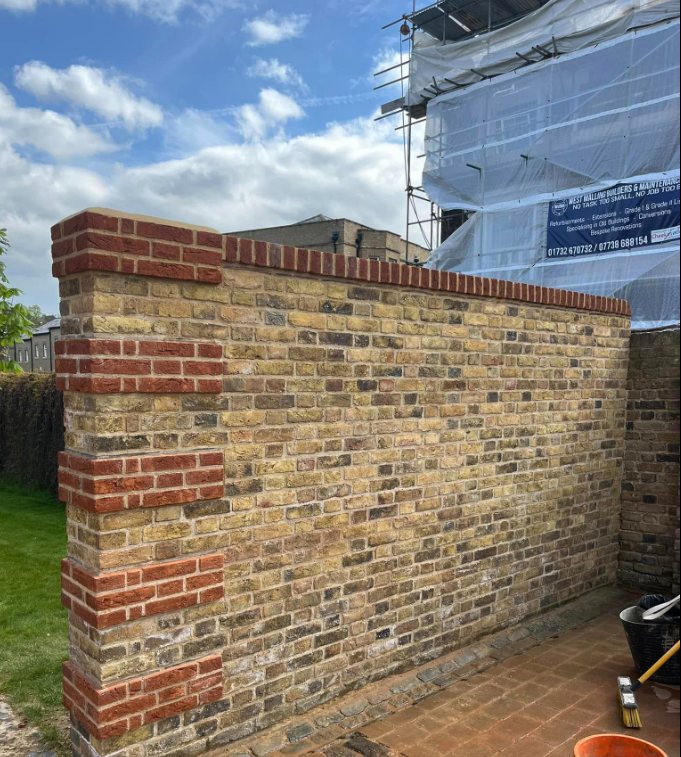 Stock Brick Garden Wall